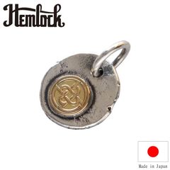 hemlock ヘムロック H circle logo metal K18point ロゴ メタル トップ ゴールド