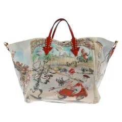 CHRISTIAN LOUBOUTIN (クリスチャンルブタン) 20AW Cabaraparis paris day カバラパリ 昼のパリ グラフィックプリント 2WAY ハンドバッグ ショルダーバッグ マルチカラーのサムネイル