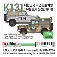 【中古】プラモデル 1/35 現用 韓国軍1/4トン小型軍用汎用車K131増加装甲仕様 フルキット(レジンキャストキット) [DK35008]
