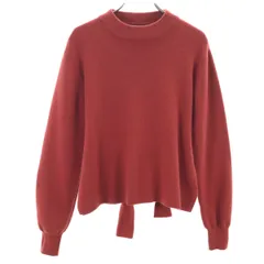 nano universe ナノユニバース 長袖 モックネック ニット 38 レンガ系 レディース 古着