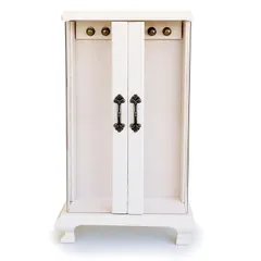 アイボリー [シアーズ] ネックレススタンド ジュエス 木製 アクセサリー 宝石箱 収納 大容量 アイボリー s98-0003-iv