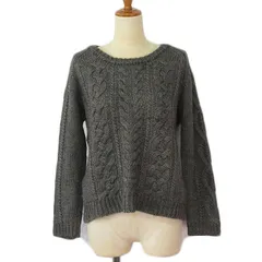 B&Y ユナイテッドアローズ BEAUTY&YOUTH ビューティー&ユース セーター ニット ケーブル編み ウール混 グレー