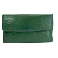 LOUIS VUITTON ルイヴィトン 長財布 エピ グリーン 良品 】 ルイヴィトン エピ 長財布 折り財布 グリーン LVロゴ