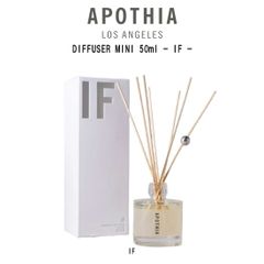 APOTHIA(アポーシア)ディフューザー ミニ イフ フレグランス アロマ シトラス 柑橘系 インテリア 定番 人気 ギフト プレゼント DIFFUSER MINI 50ml "IF"