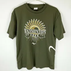 ミズノ 半袖 Tシャツ ゲームシャツ 2022 L グリーン MIZUNO バドミントンウェア