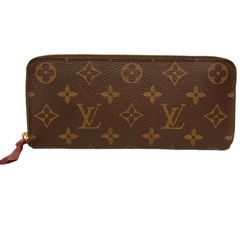 LOUIS VUITTON ルイヴィトン ポルトフォイユ・クレマンス M60742 フューシャ モノグラム レディース 【中古】 12505K107