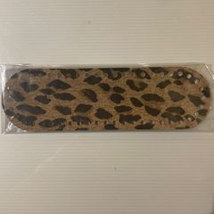 【編み物作品用底板】23cm×7cm48目 豹柄 nozomiさん製作 ロシアヤーン かぎ針編み ハンドメイド バッグ 糸 tシャツヤーン ズパゲッティ