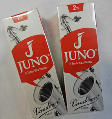 バンドーレン)テナーサックスリード　JUNO（ジュノ）　2.5番　2箱セット【＊コンパクト梱包で送料無料！】＜これから始める君に！＞