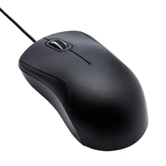 3ボタン 標準 有線マウス USB ブラック ベーシック