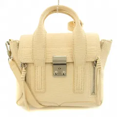 3.1 フィリップリム 3.1 phillip lim Textured Calfskin Mini Pashli Satchel テクスチャーカフスキンミニパシェリサッチェル 2WAY ハンドバッグ ショルダーバッグ レザー 白 ホワイト /BB ■GY30のサムネイル