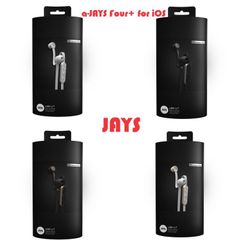 国内正規品 JAYS a-JAYS Four+ for iOS リモコン付きイヤホン 高性能マイク ノイズアイソレーションイヤピース カナル型 8.6mm ダイナミック イヤフォン T00150 T00151 T00152 T00153