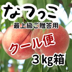 ８月5日出荷開始　【クール便配送】甘い桃　なつっこ　３ｋｇ（８玉入り）　最上級　ご贈答用