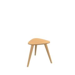【正規直輸入】新品未使用★ファーメグFAMEG トライポッド スツール Finn No1609／座面高33cm／ナチュラル・クリア／トーネットTHONET
