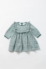 Apolina blouse Worker Check Sage 2-3y - メルカリ