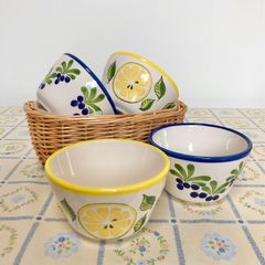 ミスド　スペイン風小鉢　4個セット　レモン＆オリーブ