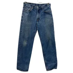 Levi's 550 メキシコ製 デニムパンツ W33 インディゴブルー リーバイス ジップアップ コットン100% カジュアル アメカジ ジーンズ 2509-695