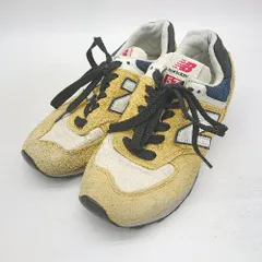 ◇ Θ NEW BALANCE ニューバランス ローカットスニーカー サイズ23 イエロー ネイビー系 レディース E  【1411280018811】のサムネイル