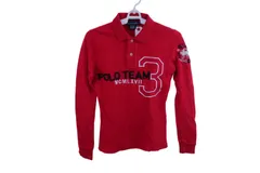 RALPH LAUREN(ラルフローレン) 長袖ポロシャツ 赤 レディース XS ゴルフウェア 2303-0180 中古