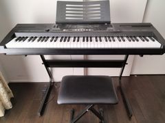 Casio WK-110 (スタンドあり) CASIO WK 110 Full-Featured Electronic Piano Keyboard & More | eBay