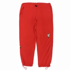 アルベロベロ Alberobello オレボレブラ クライミング パンツ ストレッチ イージーパンツ ブタさん 刺繍 朱色 レディース 【中古】