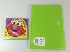セサミストリート メモ帳 コクヨ そふとリング A 5サイズノート 未使用  文具 他
