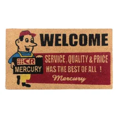 ☆ WORKERMr.T ☆ MERCURY マーキュリーコイヤーマット MERCURY マーキュリーコイヤーマット ドアマット マット 玄関マット 玄関 エントランスマット ガレージマット エントランス 屋外 屋内 ココヤシ 天然 ナチュラル 上品 ガレージ