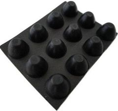 ゴム足　円の直径φ10mm　高さ8mm　シール接着ゴム足・ゴム足　12個入　＜2zi-031＞