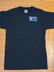 レア　90s　Discovery Channel　ディスカバリーチャンネル　ヴィンテージ　Tシャツ　ワーナーブラザーズ　ドキュメンタリー　ブラック  海外　アメリカ　USA ドラマ
