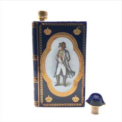   未開栓 CAMUS カミュ ブック型 ナポレオン コニャック ブランデー 700ml 40度 お酒 古酒 本 陶器ボトル ブルー COGNAC アルコール m14713