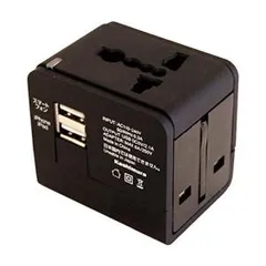 【新品・5営業日で発送】カシムラ 海外用変換プラグA／C／O／BFタイプ 2USB2.1A(WP-87M)