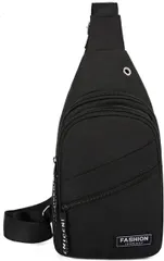 Ｔｈａｉ　Ｓａｗａｄｅｅ メンズ ボディバッグ ワンショルダーバッグ 斜めがけ( ブラック)