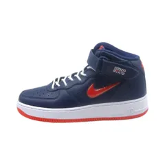 NIKE 2012 AIR FORCE 1 MID NYC JWEL MIDNIGHT NAVY/TEAM ORANGE サイズ27.0cm 315123-402 箱有 ナイキ エア フォース ワン ミッド エヌワイシー ジュエル スニーカー 大名店