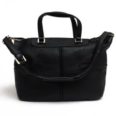 トッズ／TOD'S バッグ ショルダーバッグ 鞄 レディース 女性 女性用 レザー 革 本革 ブラック 黒  Miky Bag サッチェルバッグ シボ革 シュリンクレザー 2WAY ショルダーバッグ