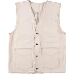 古着 L.A.GATE JEANS デニムベスト USA製 メンズXL相当/eaa544738