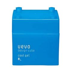 新品 クールジェル 80g cube) ワックス design ブルー (uevo 80グラム デザインキューブ (x ウェーボ 1) デミコスメティクス
