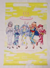 ホロライブ　×　極楽湯　フロライフ　タペストリー