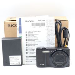 【美品】RICOH デジタルカメラ CX4 ブラック CX4BK 1000万画素裏面照射CMOS 光学10.7倍ズーム 広角28mm 3.0型液晶 高速連写