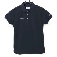 【新品】パーリーゲイツ 半袖ポロシャツ ダークネイビー ロゴ刺しゅう シンプル レディース 0(S) ゴルフウェア PEARLY GATES