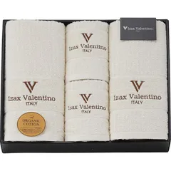 アイザック・バレンチノ　バス・フェイスタオルセット IVO-23500 香典返し 御供 粗供養 詰め合わせ ギフト プレゼント 割引 景品 品物 新築祝い 結婚内祝い 出産内祝い ご挨拶 引っ越し 引越し 内祝い 写真入り メッセージカード のし