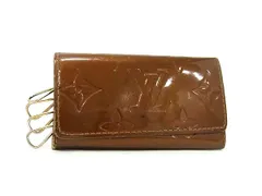 LOUISVUITTON ルイヴィトン M91212 モノグラムヴェルニ ミュルティクレ4 4連 キーケース 鍵入れ メンズ レディース ブラウン系 DK6003
