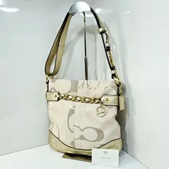★人気！ 新品タグ付き COACH コーチ F19820 オプティック シグネチャー 2WAY ショルダーバッグ ネイビー キャンバス地×パテントレザー