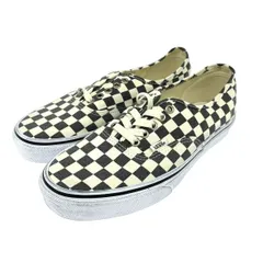 新品同様 VANS バンズ 表記サイズ:27.0 チェック柄 スニーカー  ホワイト/グレー   メンズ　240001135746