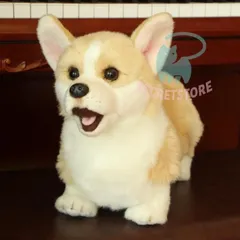 新品 コーギーぬいぐるみ リアル 可愛い 軽量 ウェルシュコーギーのぬいぐるみ 本物そっくり 犬 置物 ワンコ おもちゃ 置物 癒し系 30×10×20cm kkkvjx