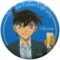 【中古】バッジ・ピンズ(キャラクター) 工藤新一 「名探偵コナンカフェ2019 缶バッジ(等身)」
