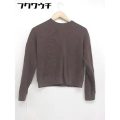◇ A day in the life UNITED ARROWS サーマル　ワッフル 長袖 トレーナー ブラウン レディース 【中古】 【1105280013562】