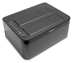 [Used] PC Hardware Logitec HDD Stand 2-Bay Duplicator (HDD/SSD Compatible) [LGB-2BDPU3ES]