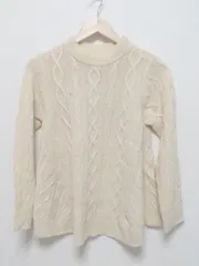 ◇ Sonny Label サニーレーベル  URBAN RESEARCH ケーブル 長袖 ウール ニット セーター FREE オフホワイト レディース  【中古】 【1002799189903】