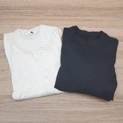 ◇ 《 UNIQLO ユニクロ まとめ商品 2点セット サイズM ストレッチ 薄手 秋冬物 ニット ワンピース レディース 》 E  【1310300005865】