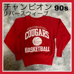 チャンピオン　リバースウィーブ　90s メンズ　Mサイズ　発泡プリント　4段　4行　バスケ　バスケットボール　カレッジ