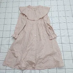 ◇ ⊂ ブランシェス 水玉模様 長袖 ロング丈 ワンピース サイズ150 ライトピンク系 レディース E  【1508200023533】